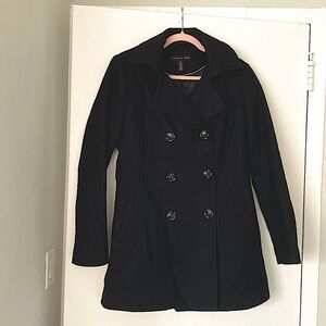 Preston & York Black Pea Coat